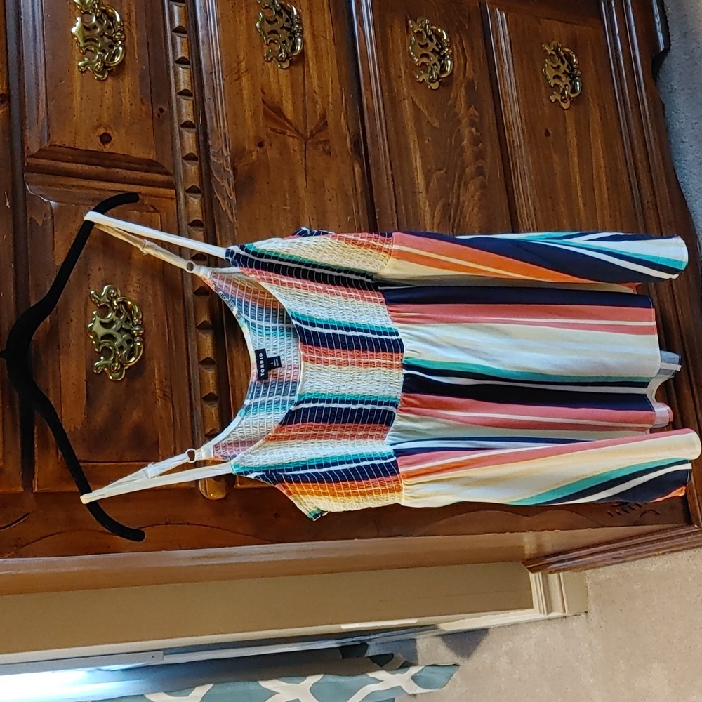 Torrid Size 1 Striped BabyDoll Top Plus size